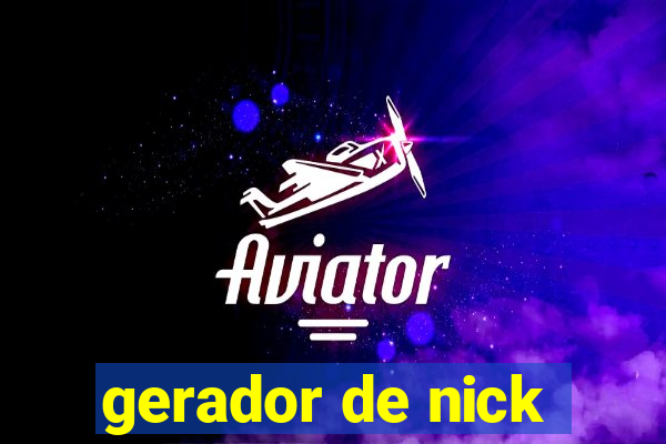 gerador de nick